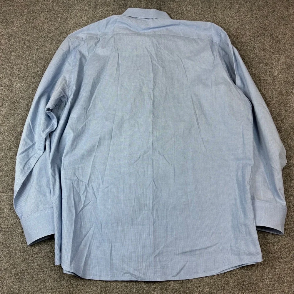 Banana Republic Mens XL Relaxed Fit Cotton Micro Houndstooth Button‎ Down Shirt